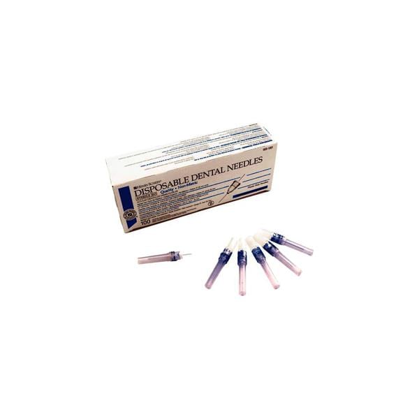 HS Needles Plastic Hub Disposable 30G Short 25mm 100pk