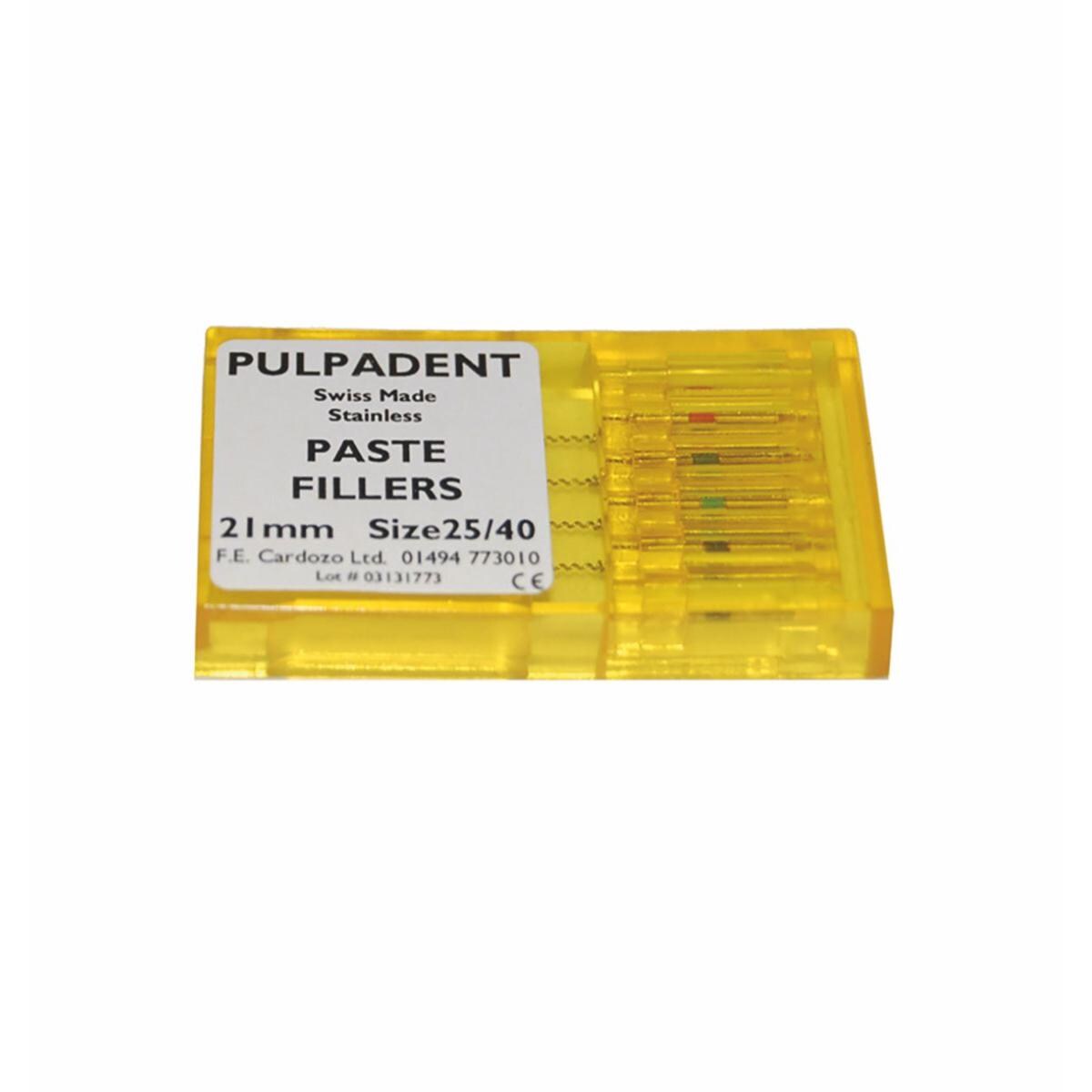 Pulpadent Paste Filler 25mm Size 25 4pk