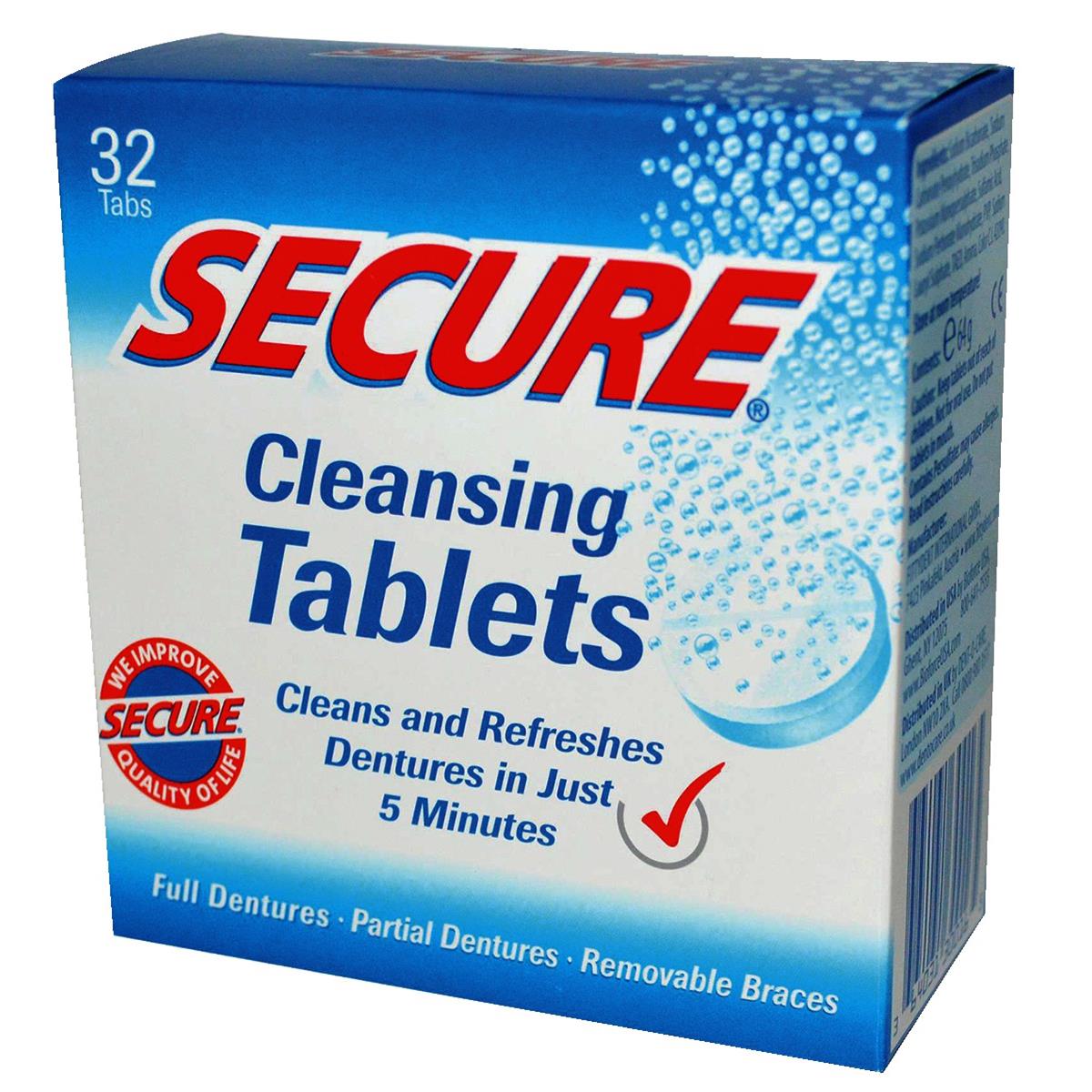 Secure Denture Cleaning Tabs 32 6pk