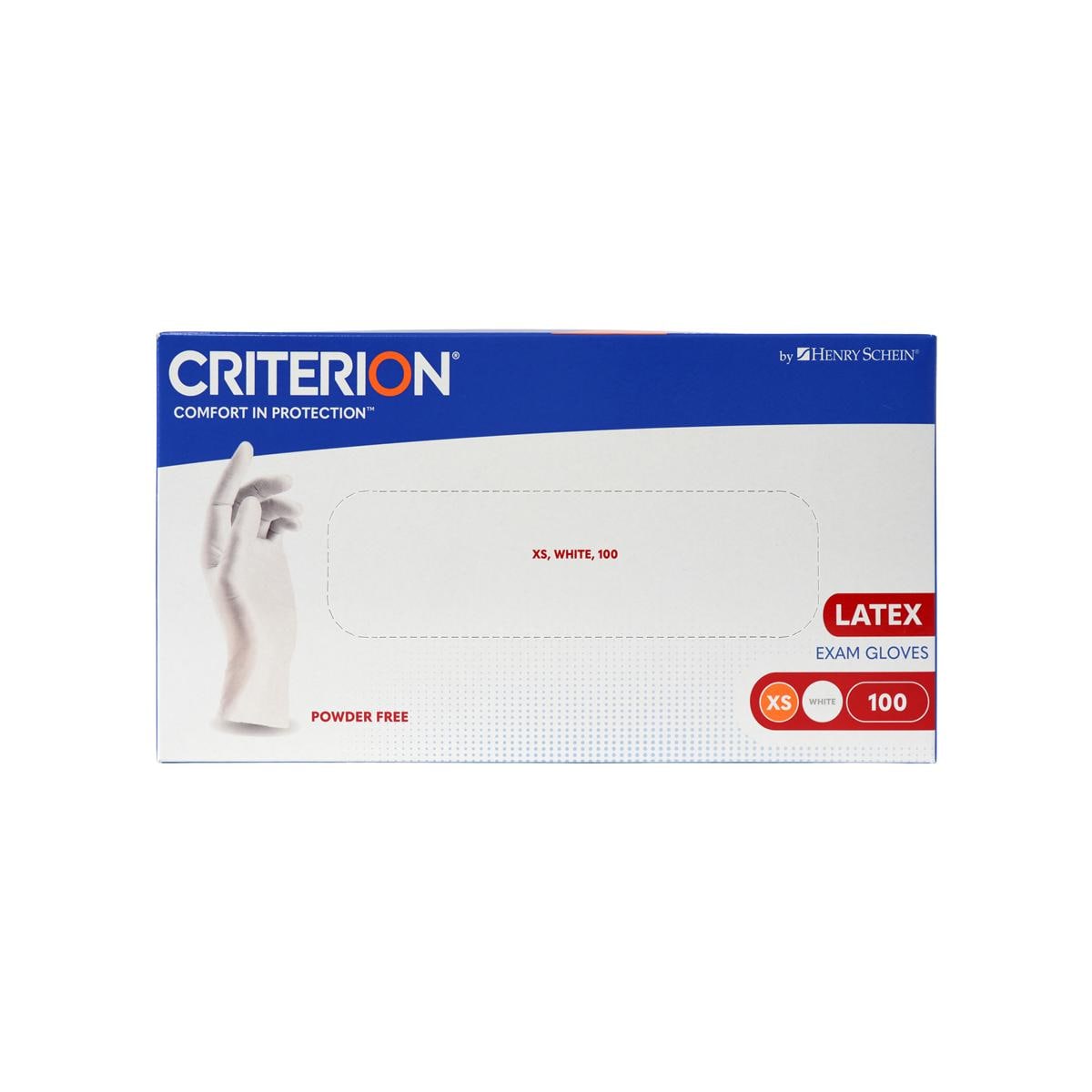 Criterion Gloves Latex Powder-Free X-Small 100pk