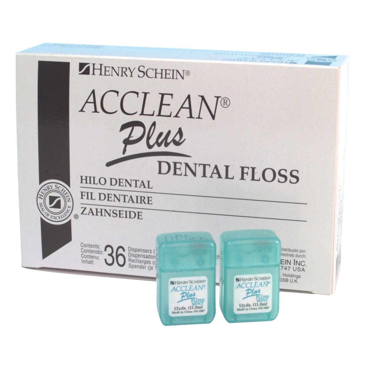 ACCLEAN Dental Floss Patient+ Mint 12yd 36pk