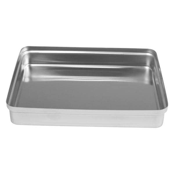 HS Instrument Tray Stainless Steel Solid Lid 14 x 18cm