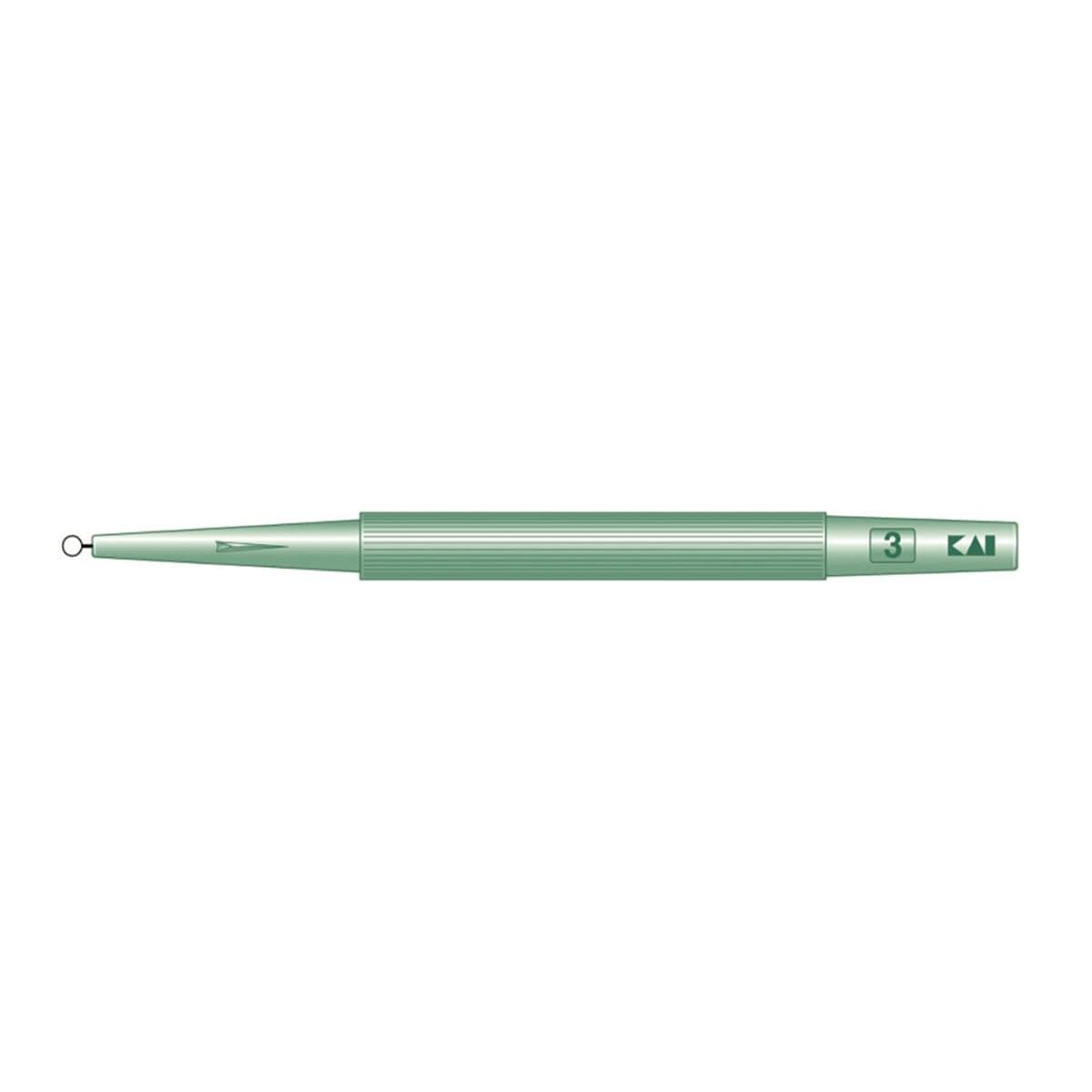 KAI Disposable Dermal Curette 3mm 20pk