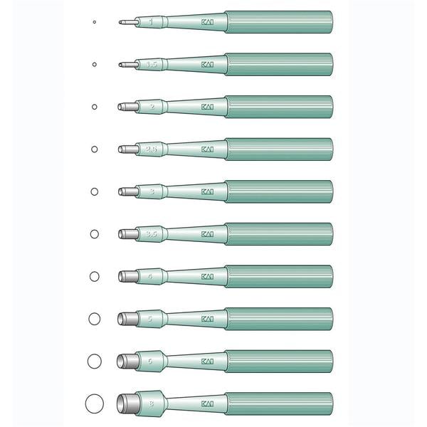 KAI Disposable Biopsy Punch 5mm 20pk