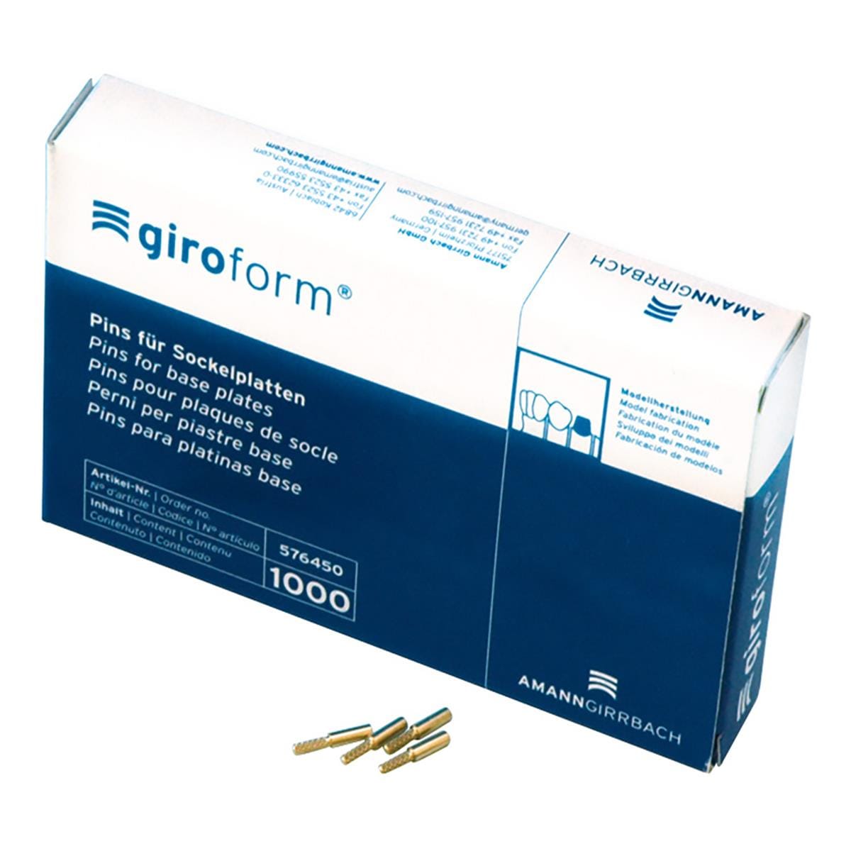 Giroform Pins 1000pk