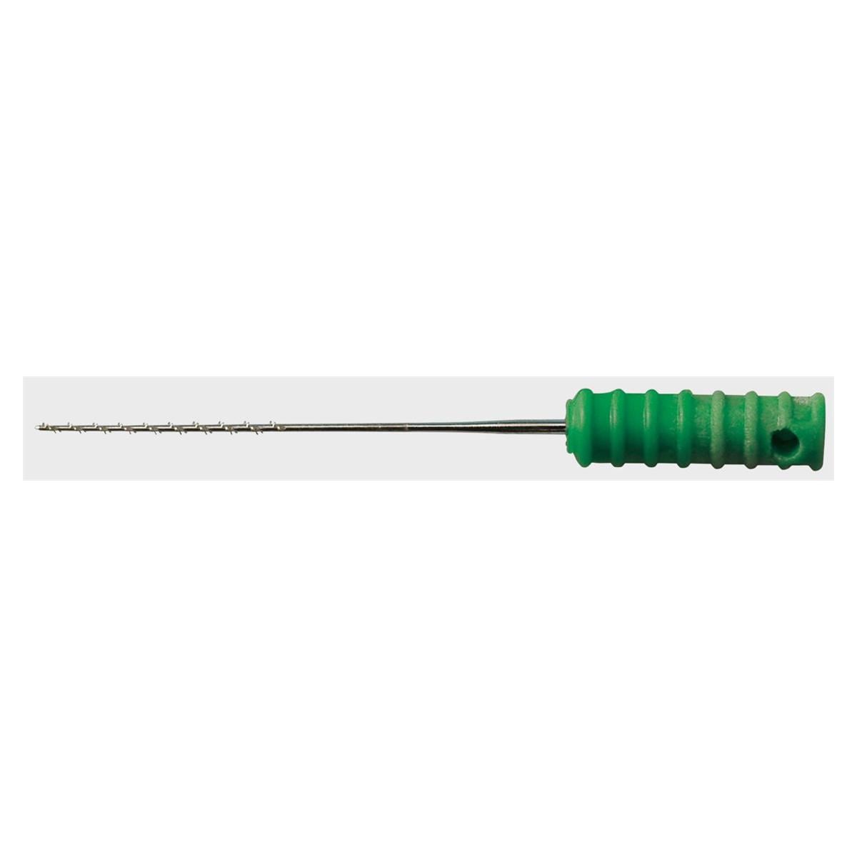 DEHP Barbed Broaches Sterile 21mm Medium Green 10pk