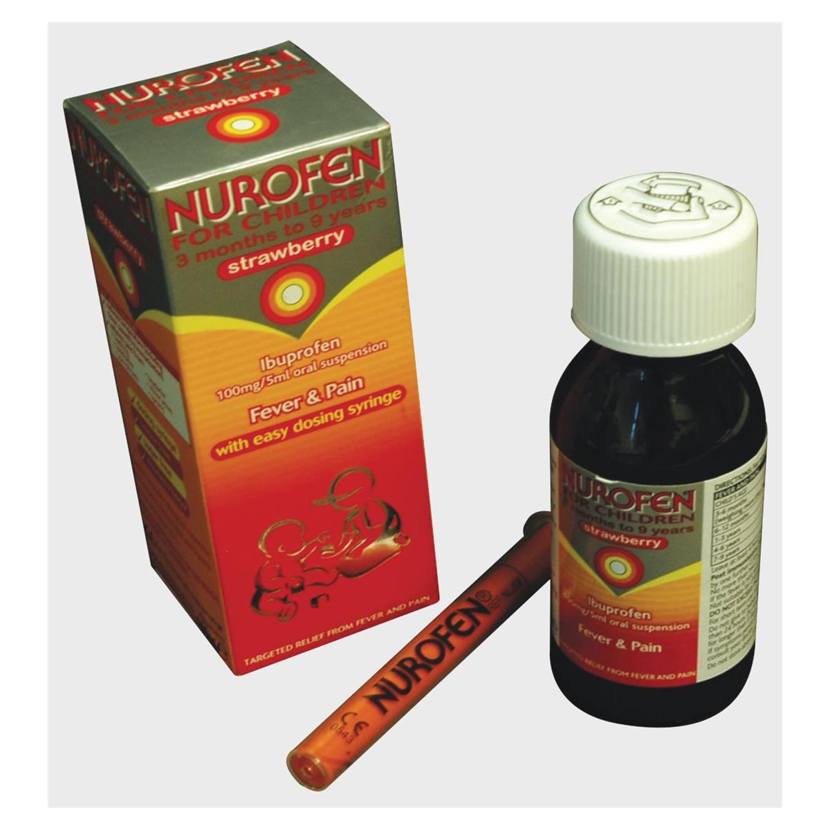 Nurofen Children Syrup 100mg/5ml Strawberry