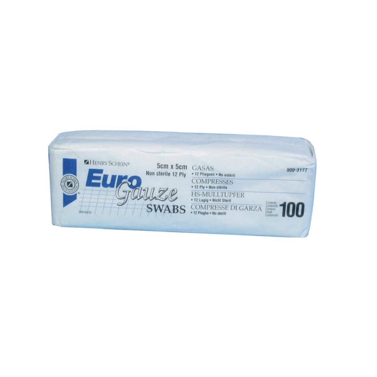 HS EuroGauze Swabs Non-Sterile 12-ply 10 x 10cm 100pk