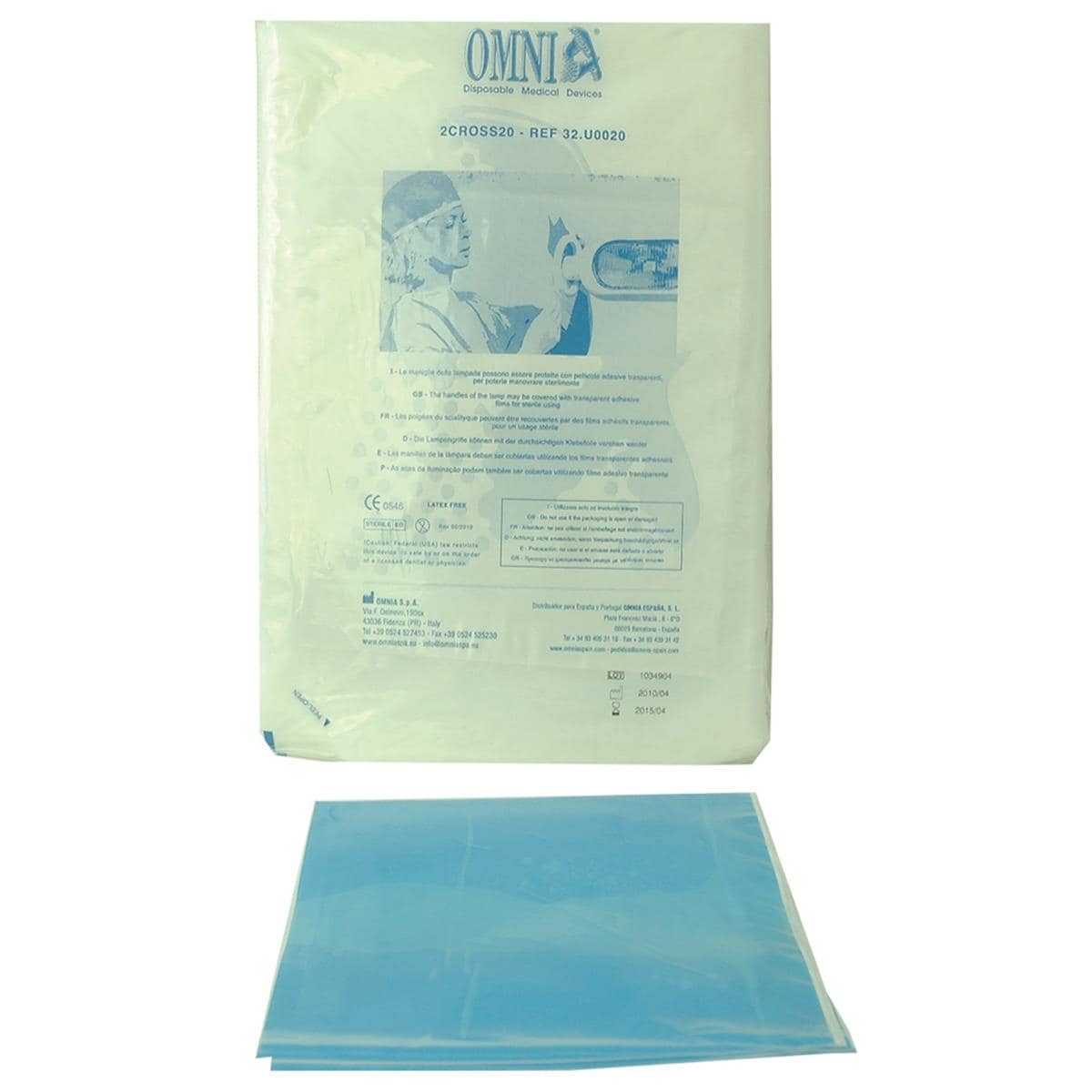 Omnia Sterile Adhesive Handle Cover 20 x 20cm 10pk