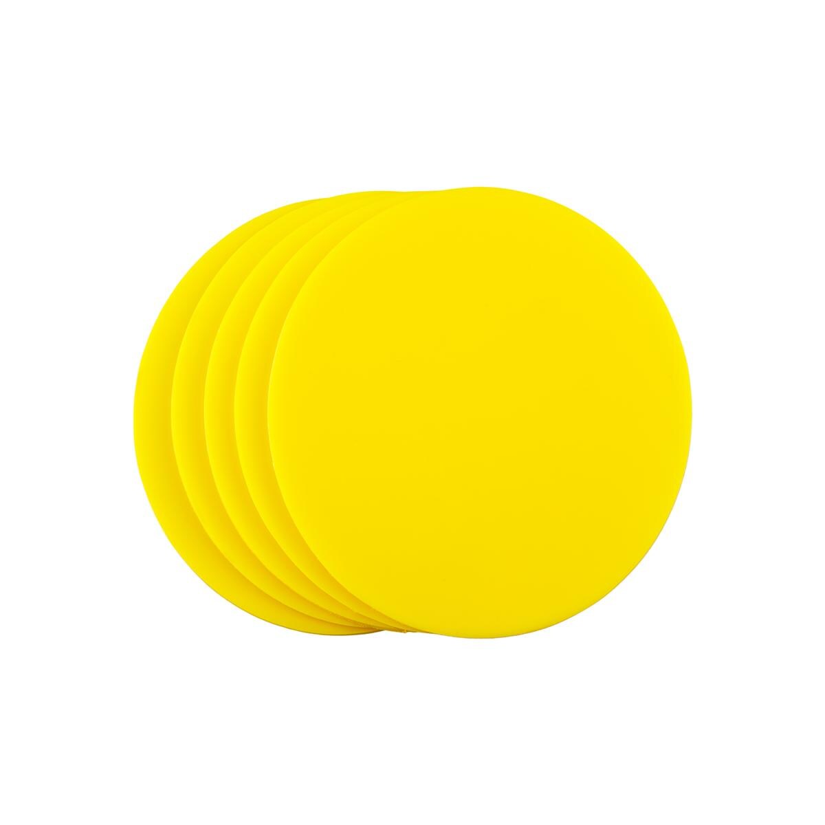 Eva Gum Blanks Yellow 4mm 5pk