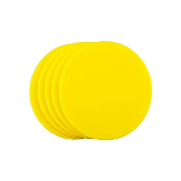 Eva Gum Blanks Yellow 4mm 5pk