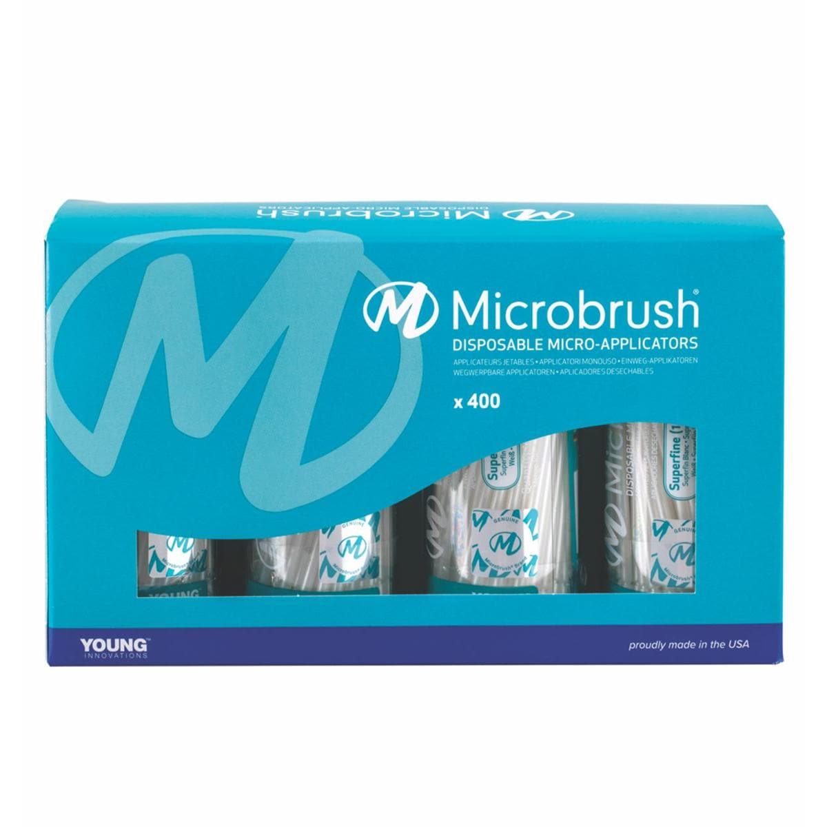 Microbrush Applicator Super Fine White 400pk