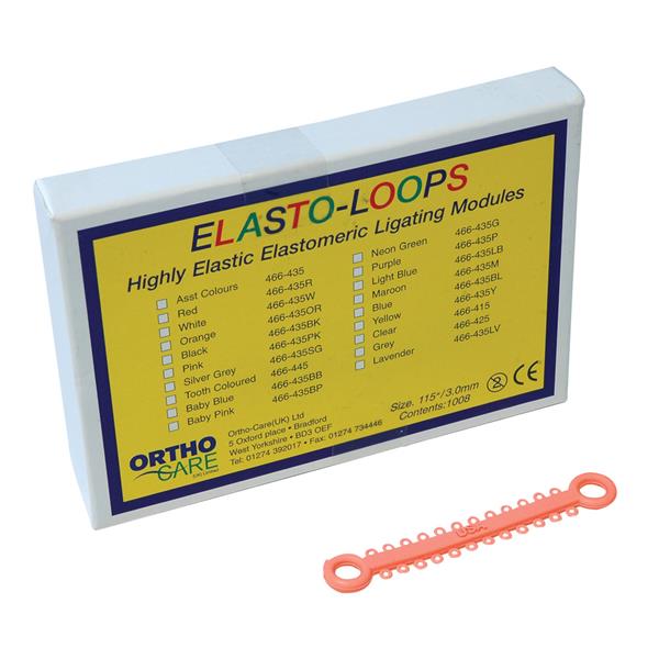 Elast-O-Loop II Ligating Modules Orange