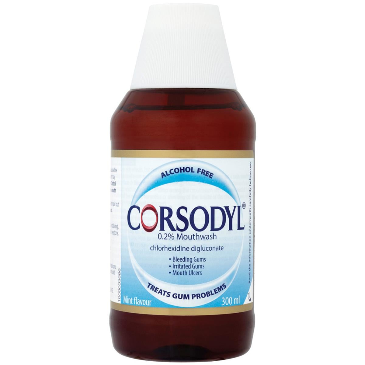 Corsodyl Mouthwash Alcohol-Free 300ml