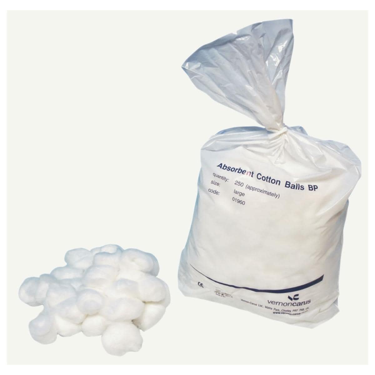 Blue Dot Cotton Wool Balls Small 500pk