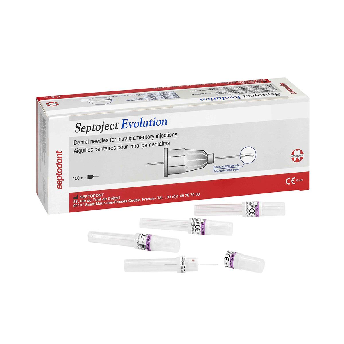 Septoject Evolution Needle Short 27G 25mm 100pk