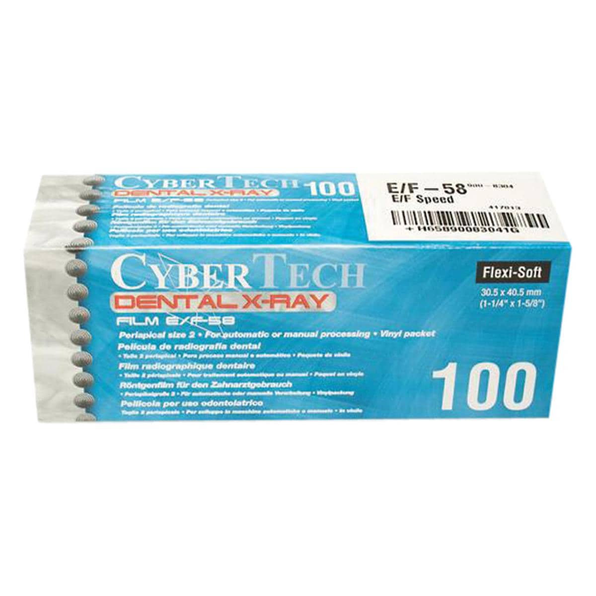 Cyber X-Ray Film E/F Speed 31x41mm 100pk