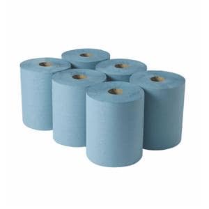 Continuous Roll Towels 1-Ply Blue 180m x 200mm 6pk