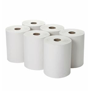 Enigma Continuous Roll Towel 1-ply White 6pk