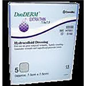 Duoderm Extra Thin Dressing 7.5 x 7.5cm 5pk