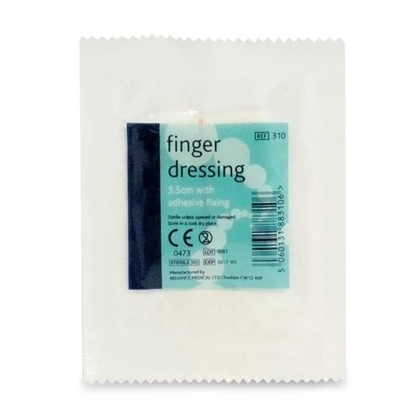 Blue Dot Finger Dressing Adhesive 3.5 x 3.5cm