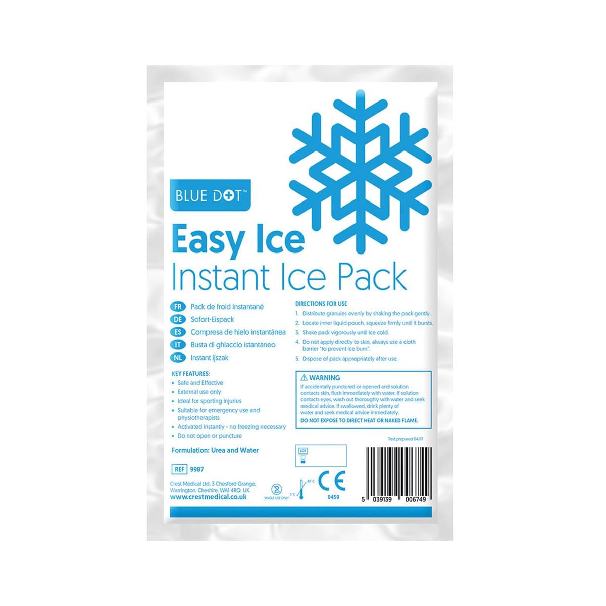 Blue Dot Easy Ice Small Instant Ice Pack