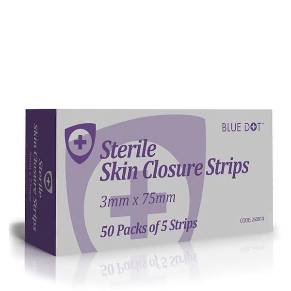 Skin Closure Strips (5 Strips) 3mm x 75mm 50pk