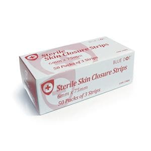 skin Closure Strips (3 Strips) 6mm x 75mm 50pk