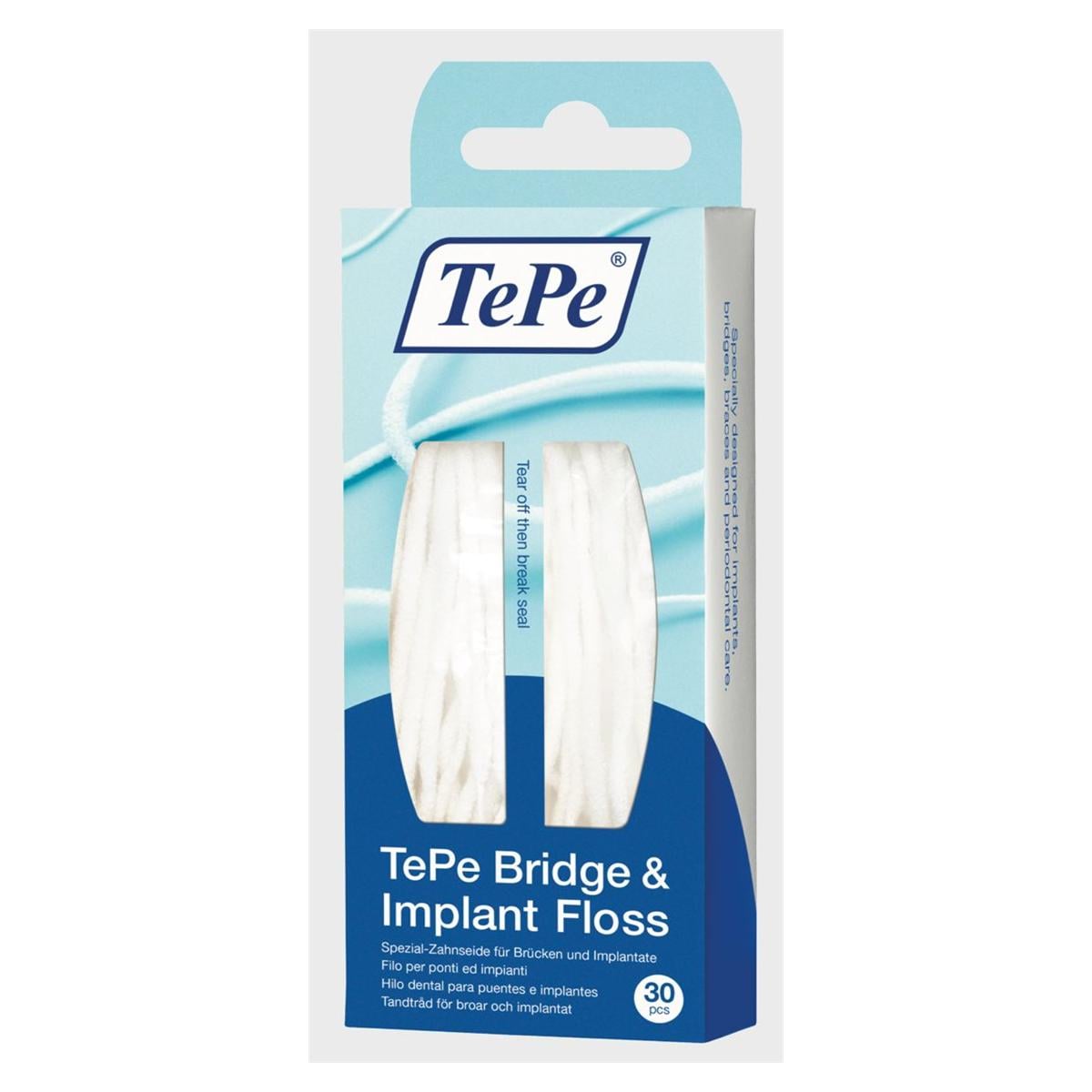 TePe Bridge & Implant Floss 30 Piece 10pk