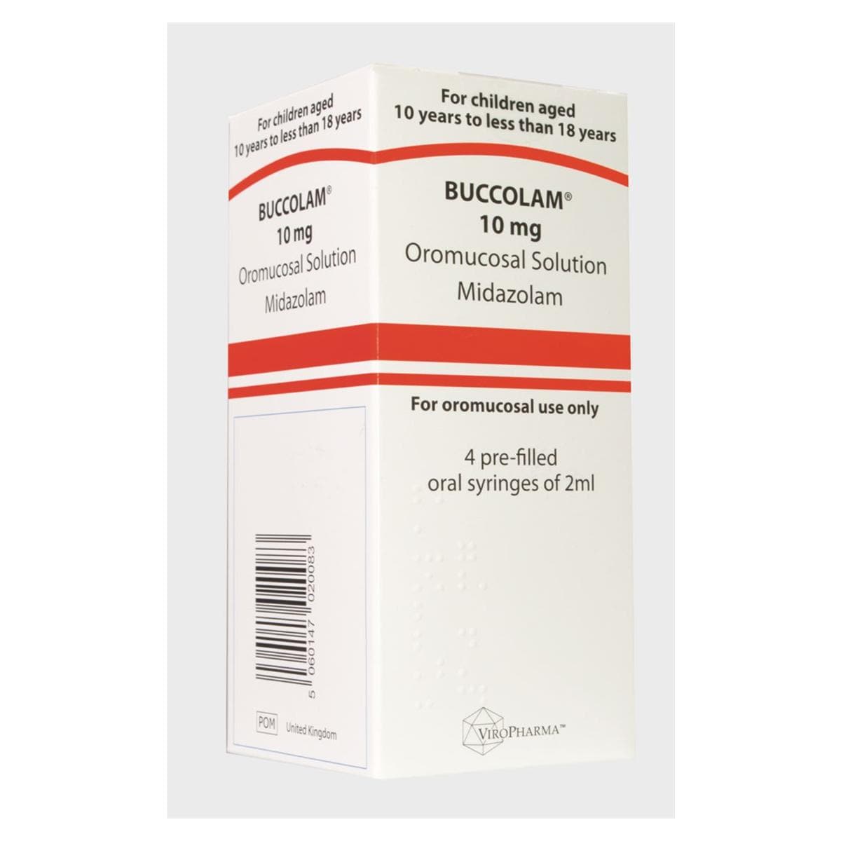 Buccolam Oral Syringe 10mg 2ml 4pk