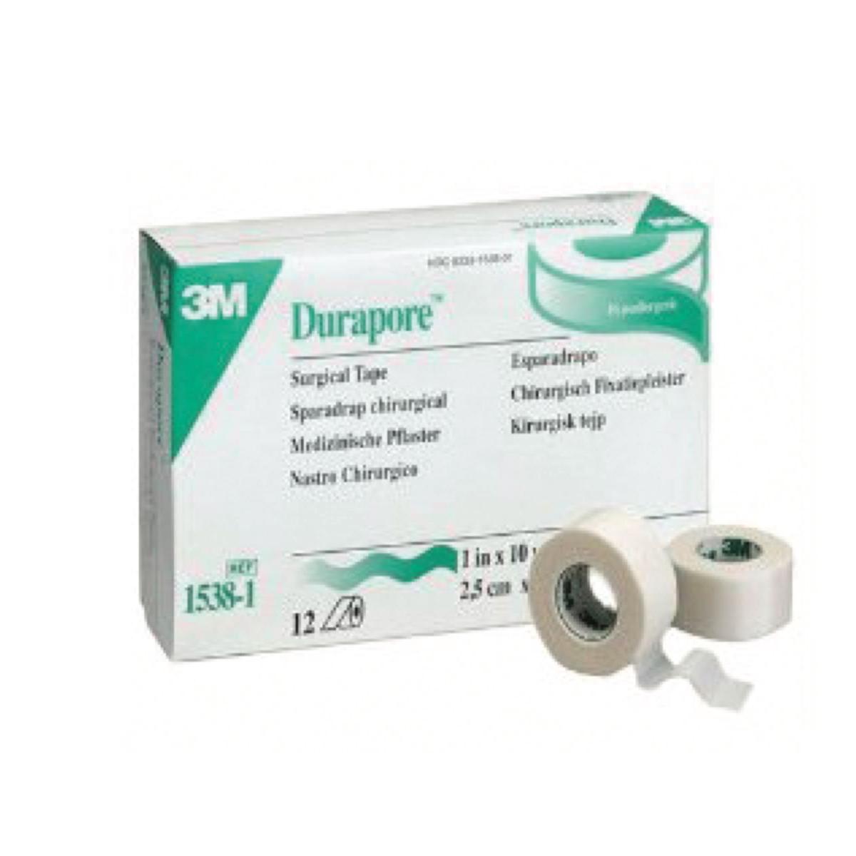 Durapore Surgical Tape 2.5cm x 9.14m 12pk