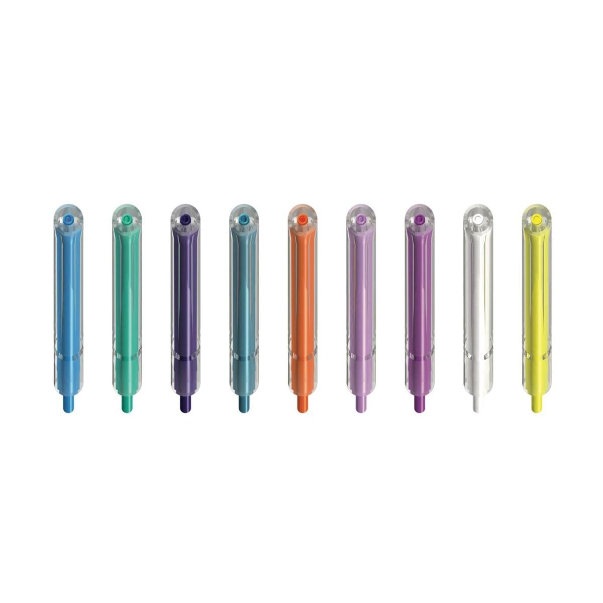 Crystal Tip HP 65mm Rainbow Asst 250pk