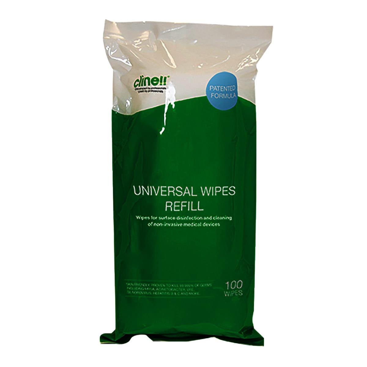 Clinell Universal Cleaning Wipes Refill 100pk