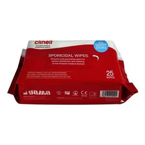 Clinell Sporicidal Wipes 25pk