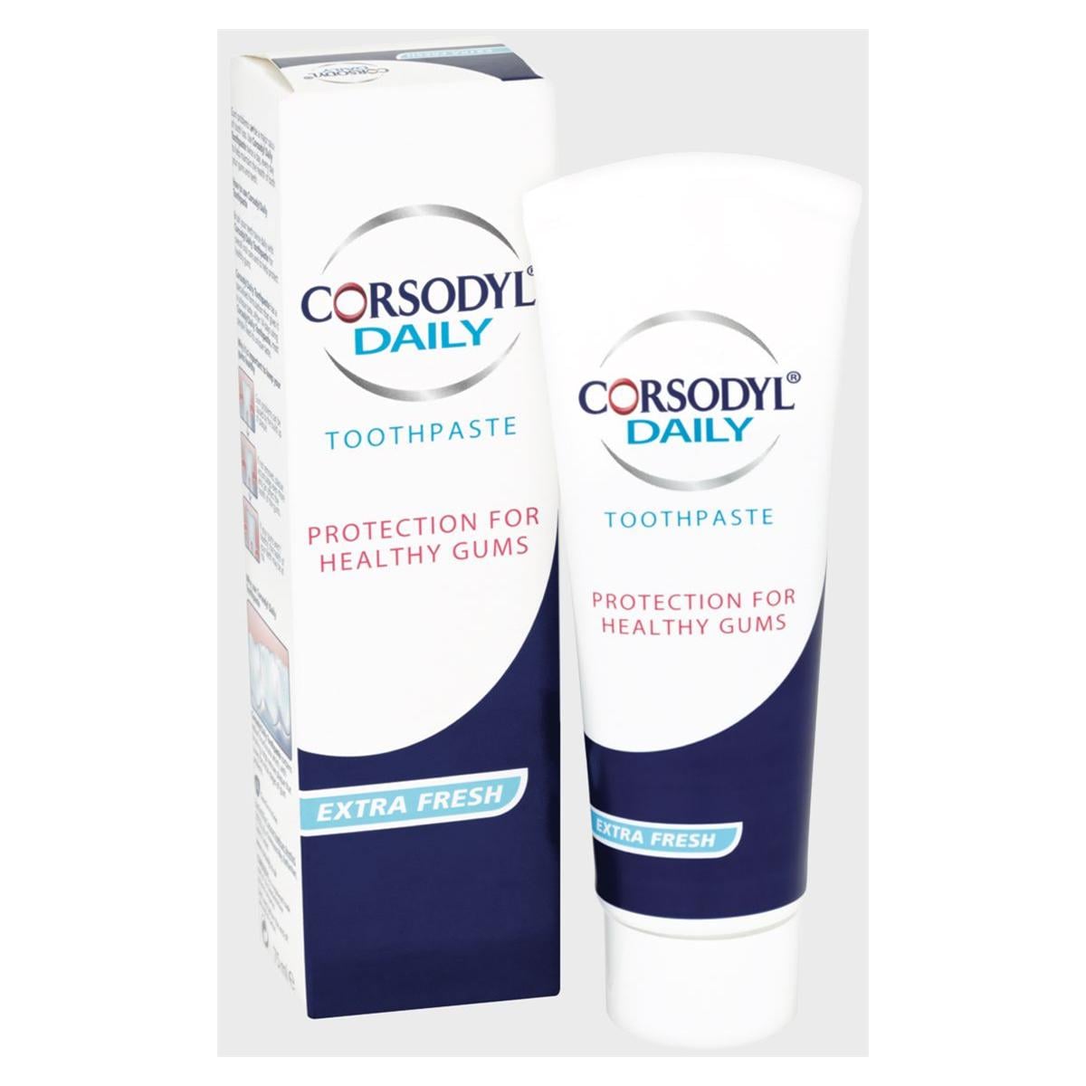 Corsodyl Extra Fresh Toothpaste 75ml 12pk