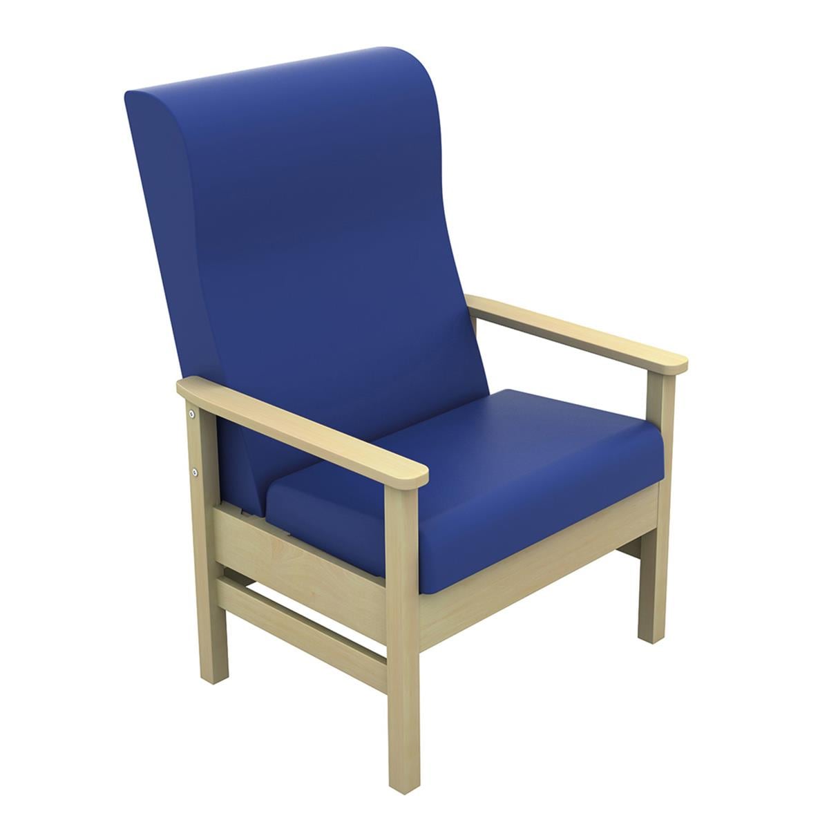 Atlas Bariatric High-Back Armchair Vinyl Cool Blue