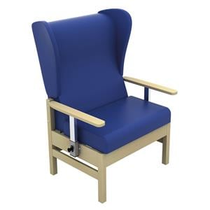 Atlas Bariatric High Back Armchair With Wings Vinyl Navy