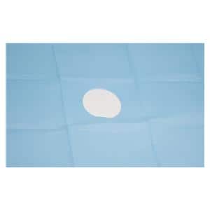 HS Surgical Non-Adhesive Fenestrated Drape 50x70cm Diameter 7cm Sterile Blue