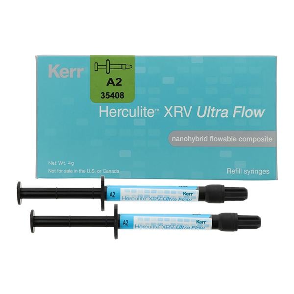 Herculite XRV Ultra Flowable Syringe 2g A2 2pk
