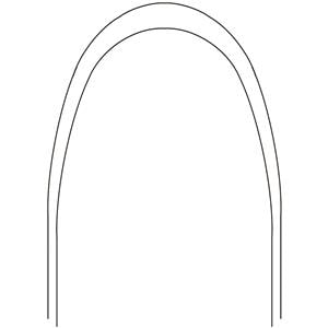 Archwire Bio-Kinetix Oval Arch Form III Shape 014 Lower 10pk