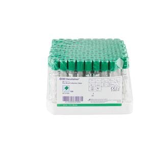 BD Vacutainer Plastic Lithium Heparin tube with Green BD Hemogard Closure 100pk