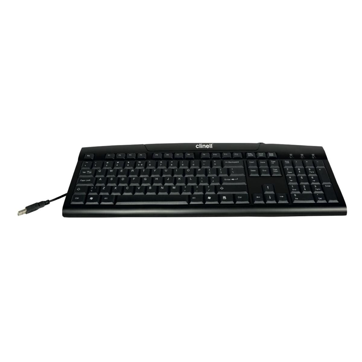 Clinell Easyclean True Type Keyboard Black