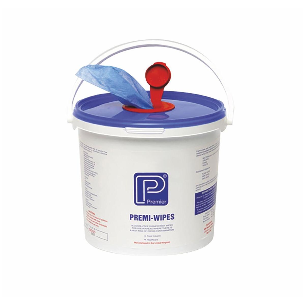 Premi-Wipes Disinfectant Wipes Bucket 500pk