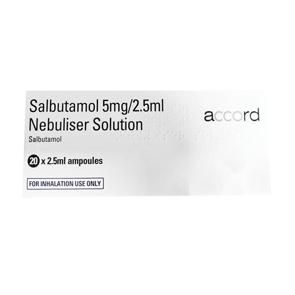 Salbutamol Nebules 5mg/2.5ml 20pk