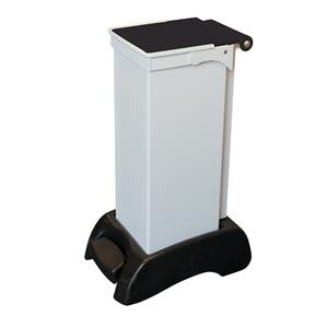 Metal Sack Holder 23L White with Black Lid