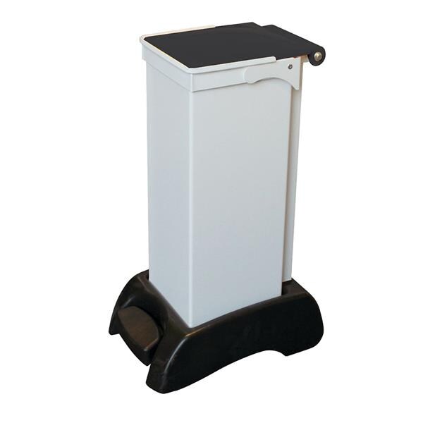 Metal Sack Holder 23L White/Black Plastic Lid