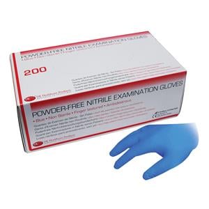DEHP Gloves Nitrile Exam Powder-Free Blue X Small 200pk
