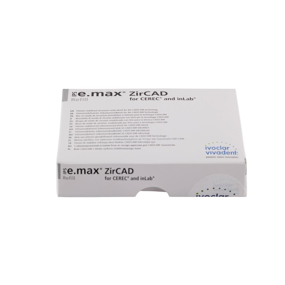 IPS e.max ZirCAD CEREC/inLab (MT) Medium Translucency Multi A1 B45 3pk