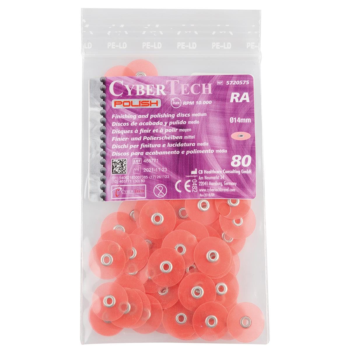 Cyber Finish/Polish Discs XT 14mm Medium 80pk