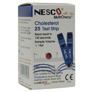 Nesco Pro Multicheck Cholesterol Strips 25pk